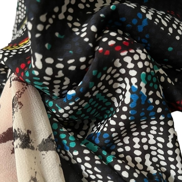 Urban Outfitters Silence + Noise Maxi Geometric Patter Sheer Inserts Sz XS - Picture 8 of 10